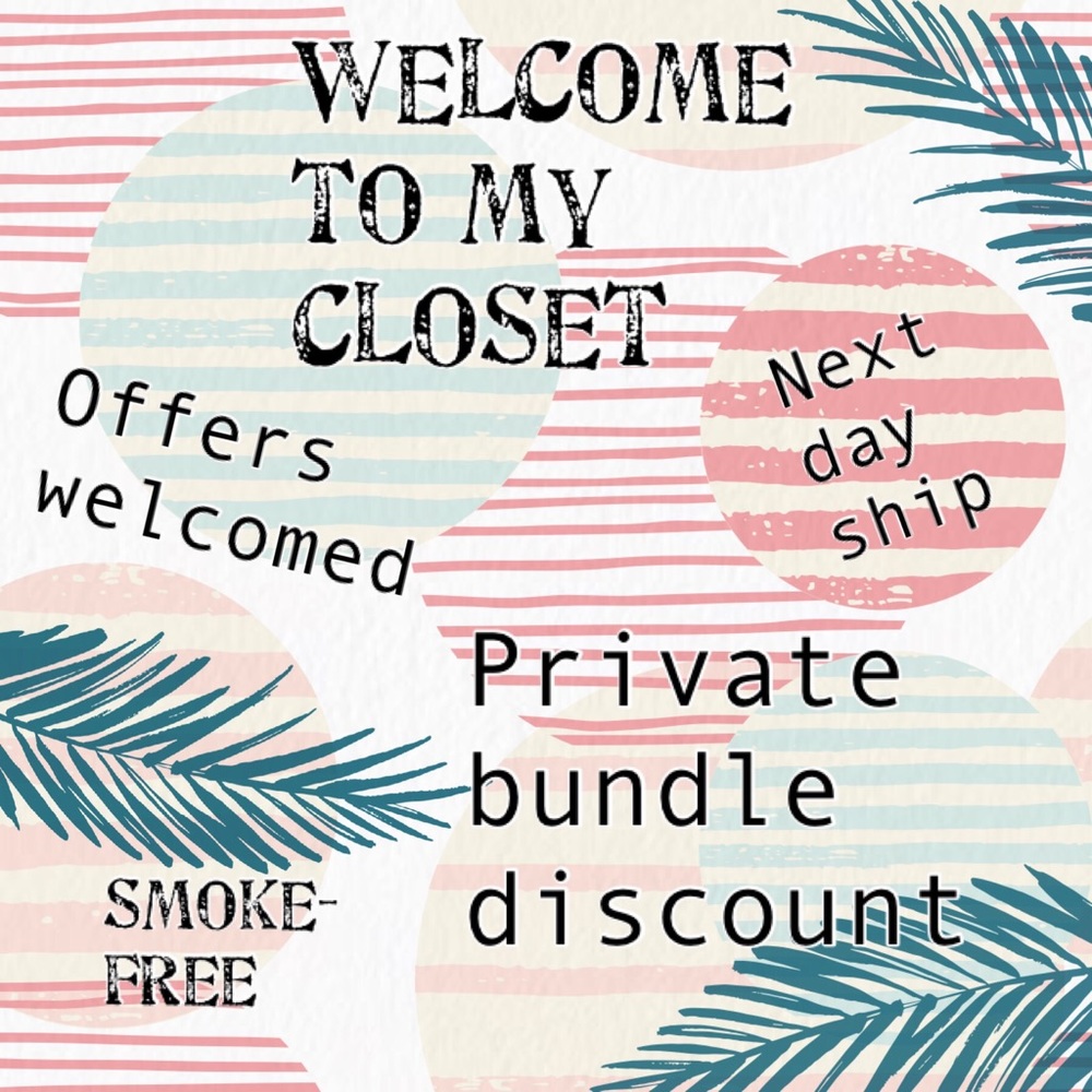 Shop my closet for great deals! I love to bundle!